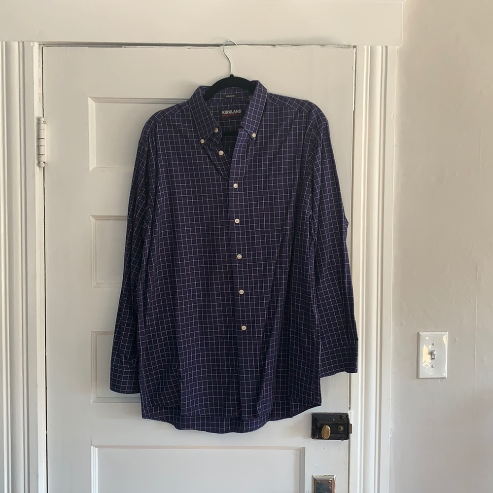 Kirkland non-iron button-down (M)